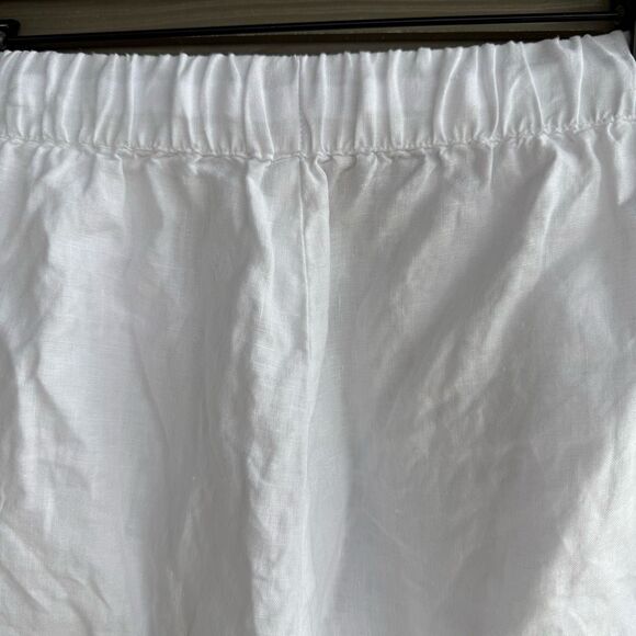 Eileen Fisher white 100% organic linen shorts - Picture 7 of 7